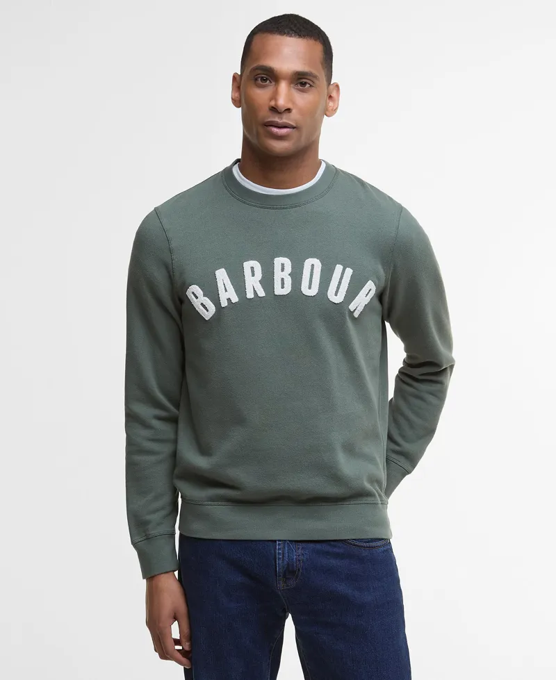 Barbour Mens Prep Logo Sweatshirt Thyme