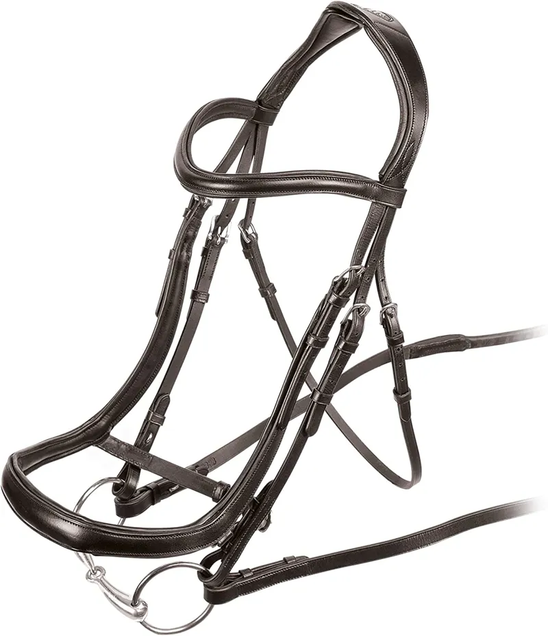 Velociti Ergonomic Cavesson Bridle Havana-1