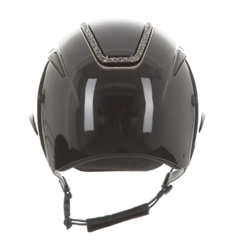 Evoke Callisto Classic Peak Black Metallic with Marcasite Crystal Frame-1