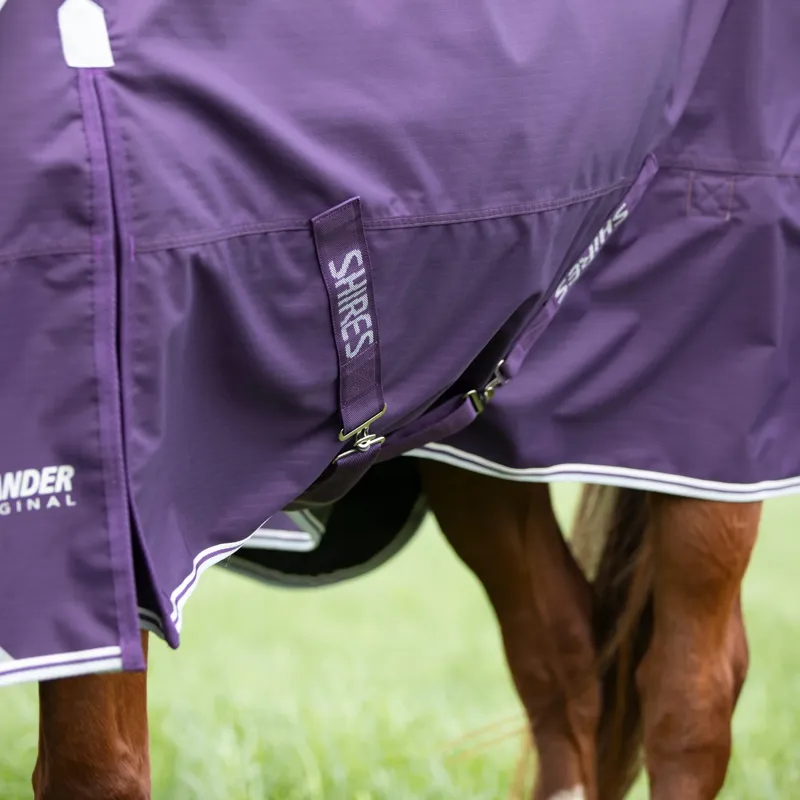 Shires Highlander Original 100 Turnout Rug Plum-2