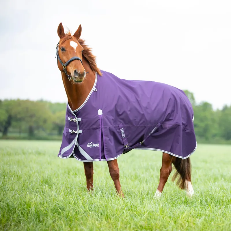 Shires Highlander Original 100 Turnout Rug Plum-3