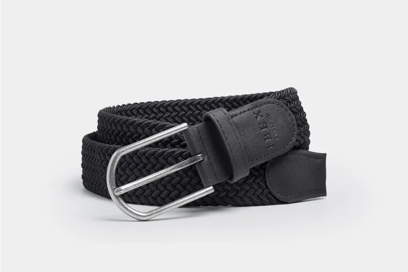 Ibex Of England Repreve Stretch Woven Belt Black