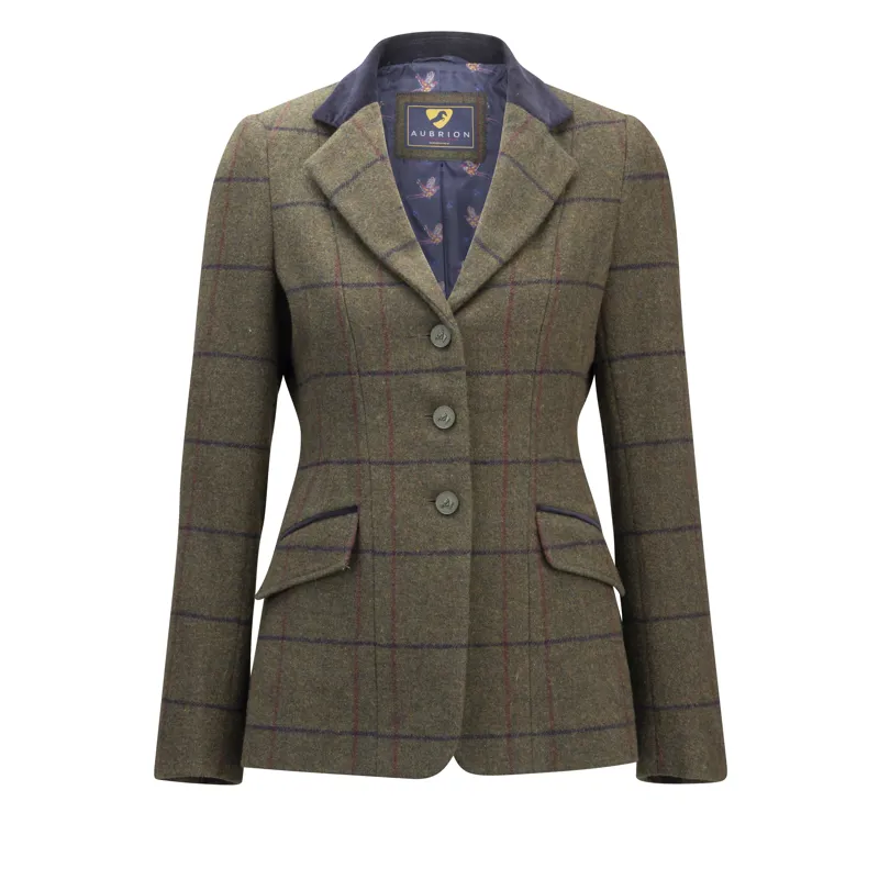 Aubrion Womens Saratoga Jacket Spruce Green Check