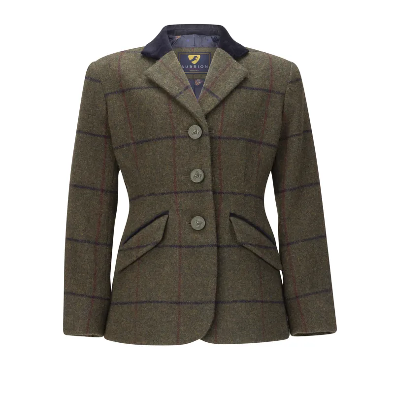 Aubrion Saratoga Jacket Child Spruce Green Check