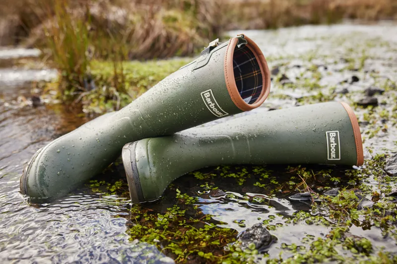 Barbour Mens Tempest Wellington Boot Green-4
