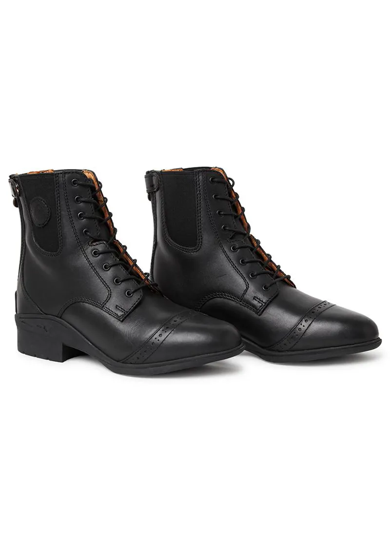 Mountain Horse Aurora Back Zip and lace Paddock Boot in Black