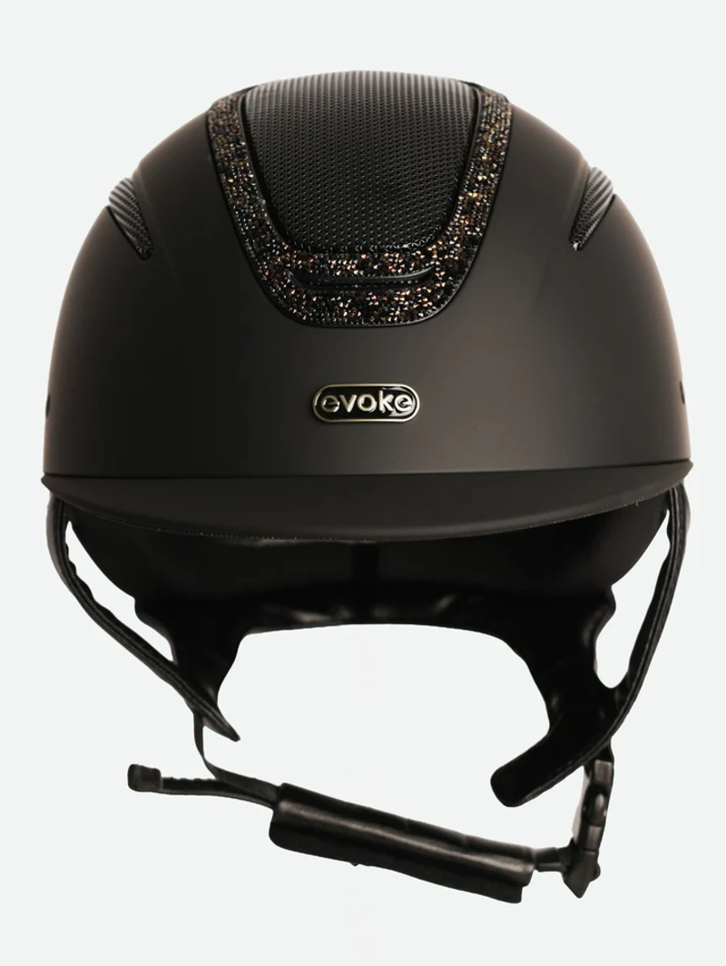  Evoke Elara Classic Peak Black/Gold Crystal Frame