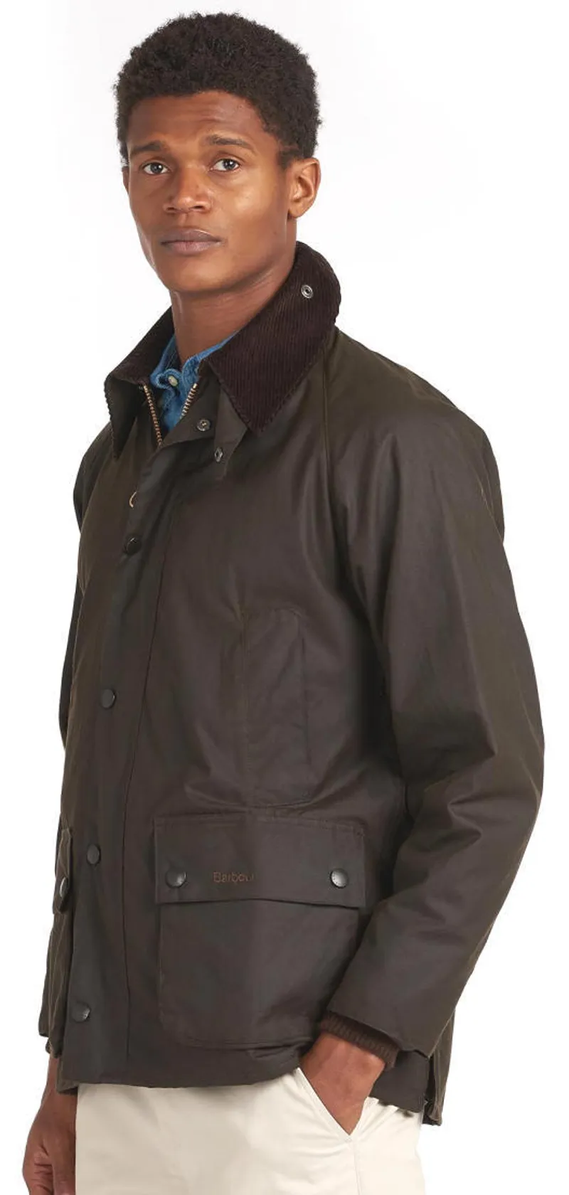 Barbour Bedale Wax Jacket for Men in Olive