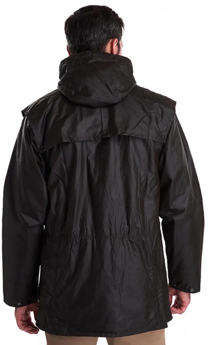 Barbour Men's Classic Durham Wax Jacket Olive-1