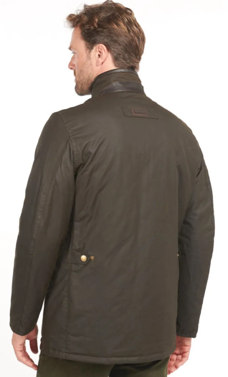 Barbour Men's Waxed Prestbury Jacket Olive-2