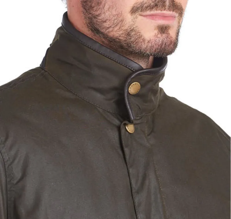 Barbour Men's Waxed Prestbury Jacket Olive-3