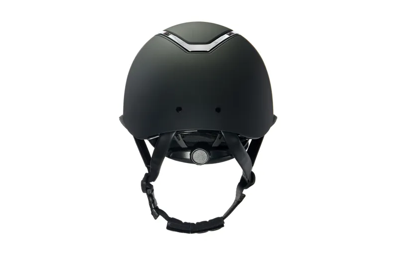 Charles Owen Kylo Black Matte/Silver Wide Peak-2