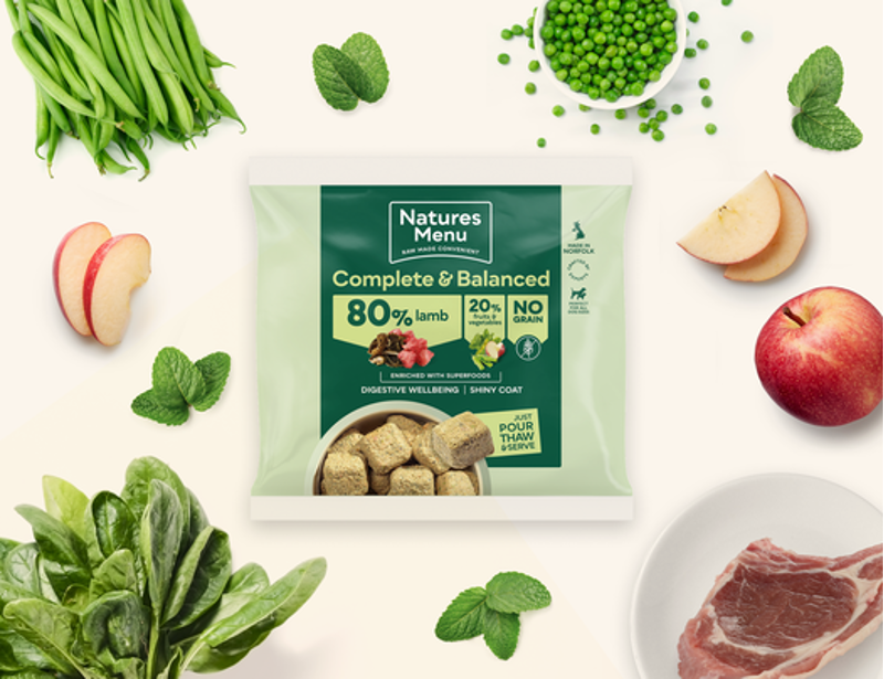 Natures Menu Complete and Balanced Raw Frozen Lamb Nuggets
