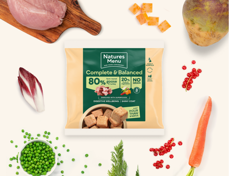 Natures Menu Complete and Balanced Raw Frozen Turkey and Goose Nuggets