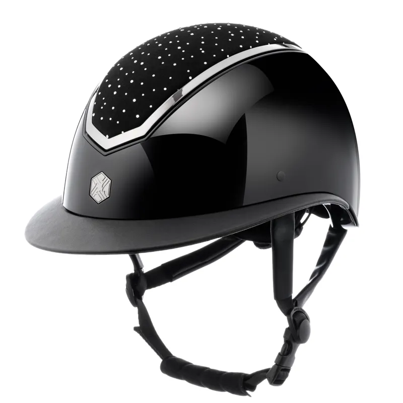 Charles Own Kylo Black/Gloss/Chrome Crystal Wide Peak