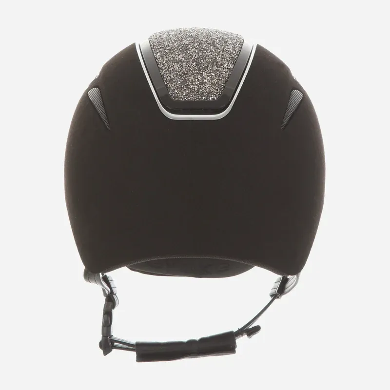 Evoke Callisto Classic Peak Black Suede/Marcasite-1
