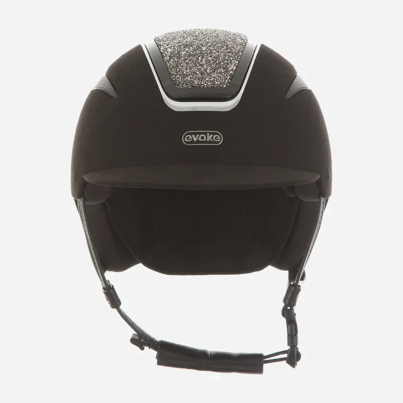 Evoke Callisto Classic Peak Black Suede/Marcasite-3