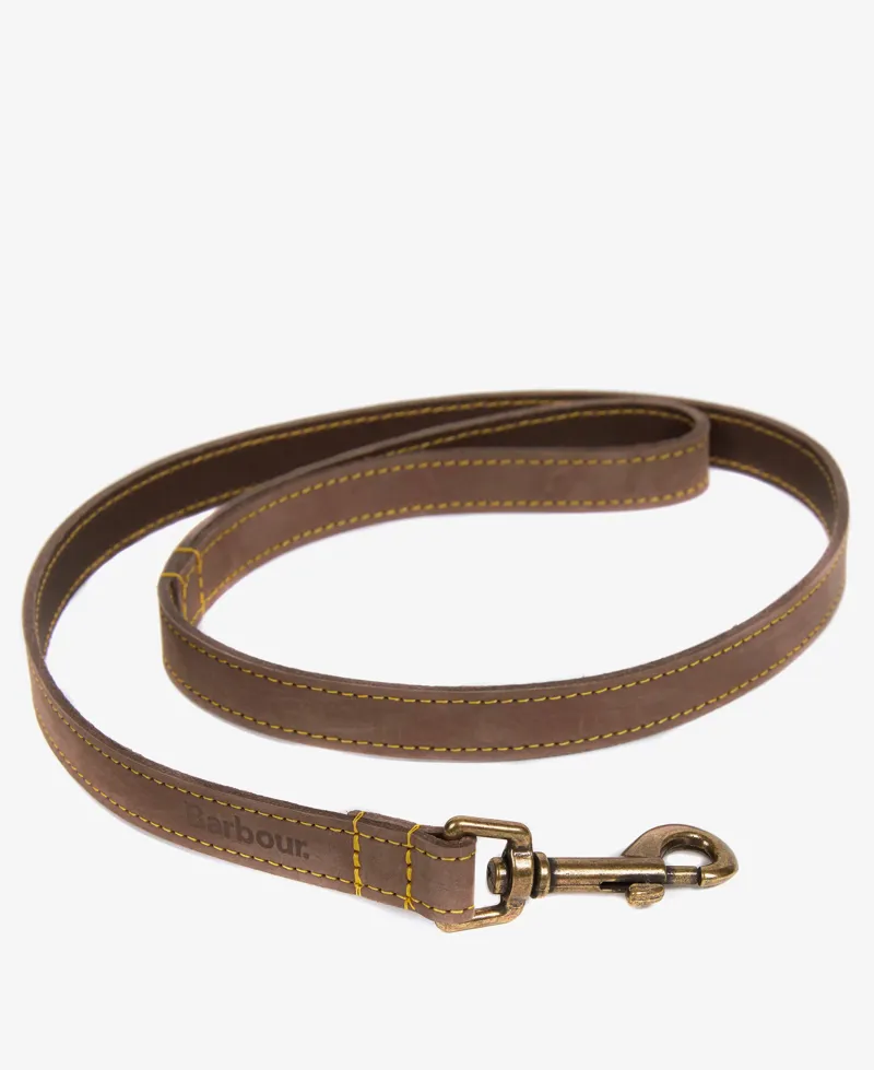 Barbour Leather Dog Lead Brown-1