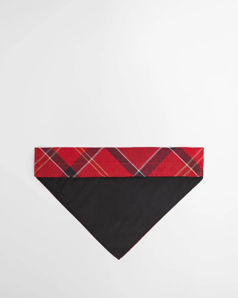 Barbour Dog Bandana in Cardinal Tartan-3