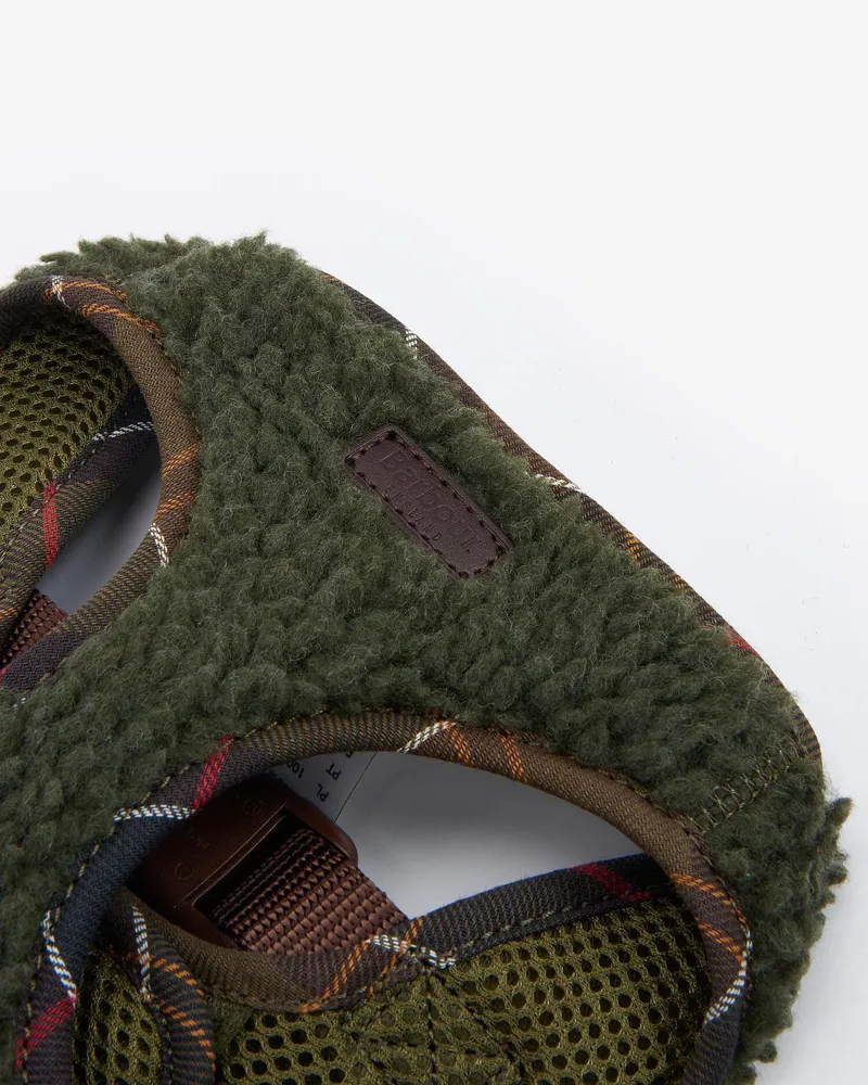 Barbour Fleece Dog Harness in Olive-2