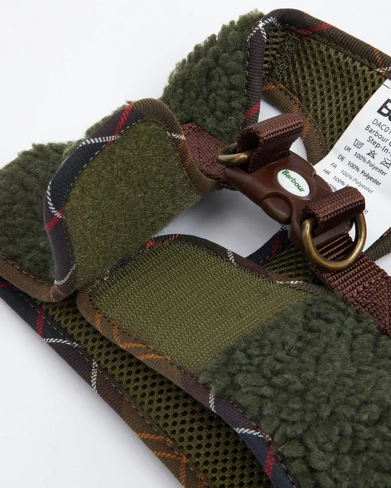 Barbour Fleece Dog Harness in Olive-3