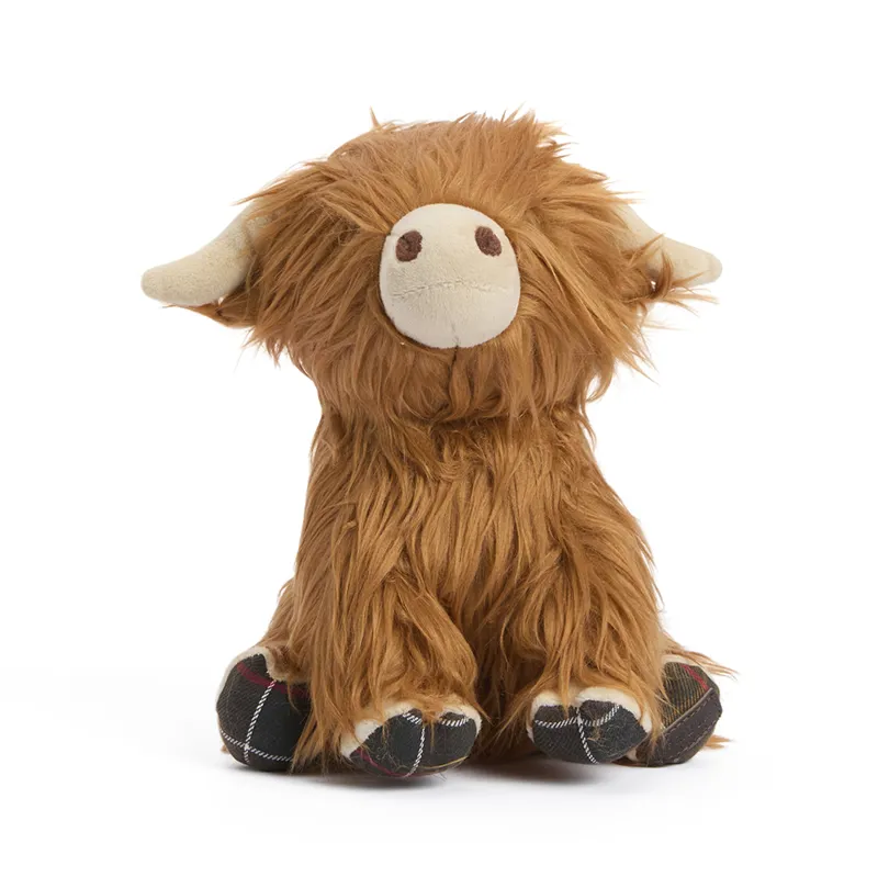 Barbour Highland Cow Dog Toy-1