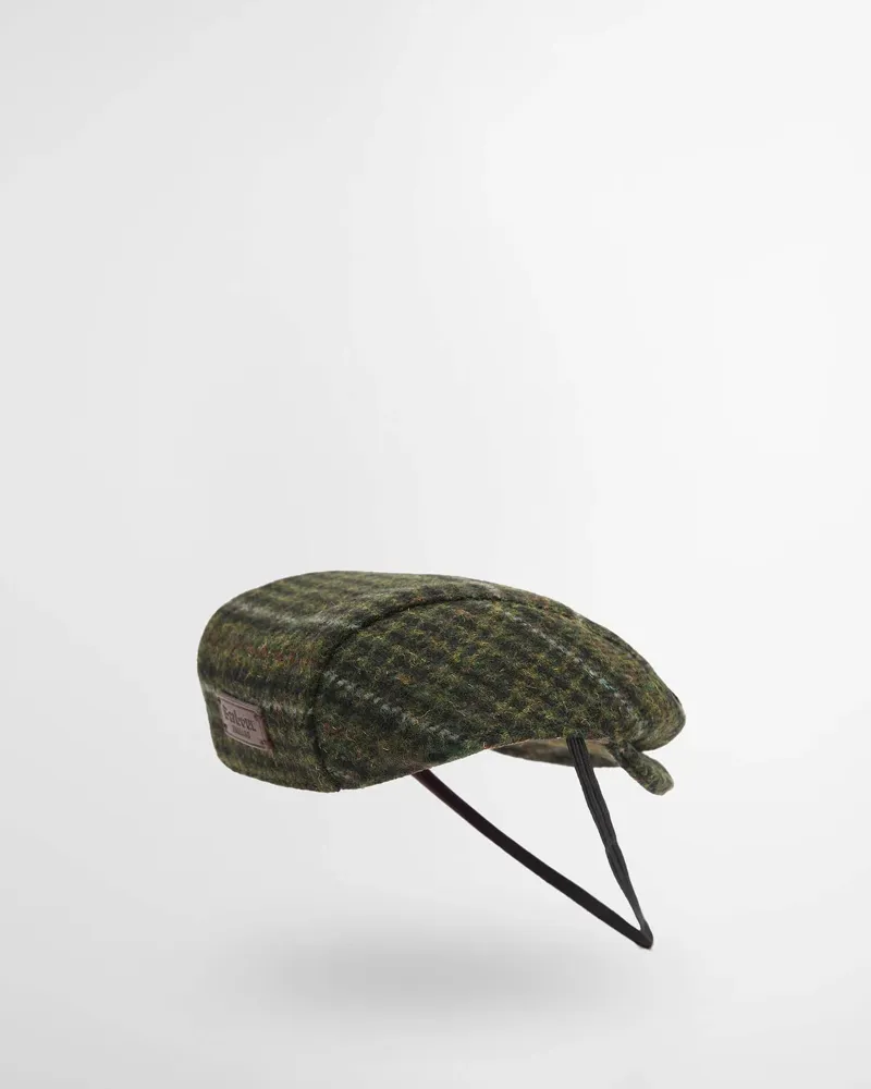 Barbour Wilkin Dog Flat Cap in Olive-2