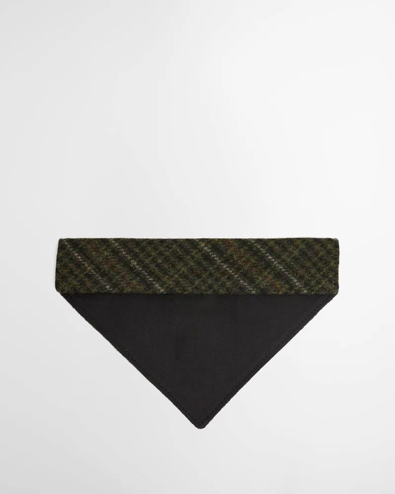 Barbour Wilkin Dog Bandana in Olive Check-4