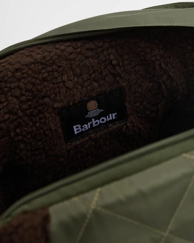 Barbour Small Quilted Dog Carrier in Olive-3