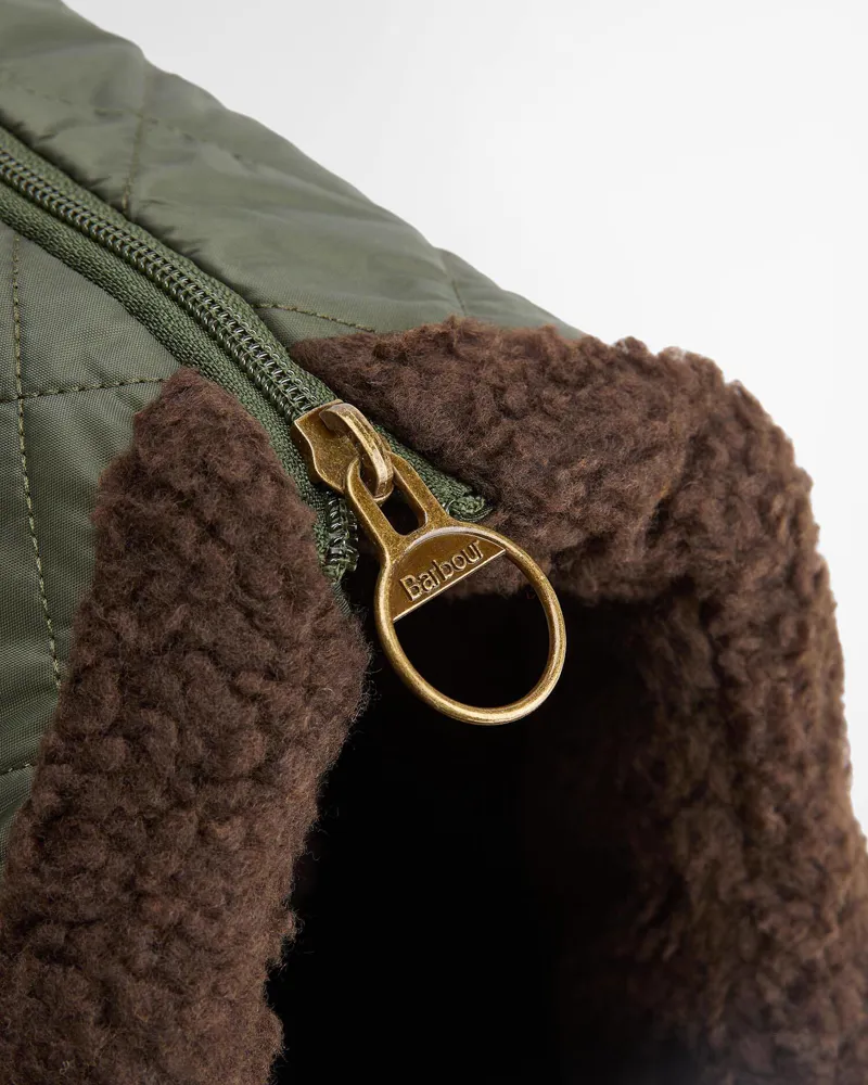 Barbour Medium Quilted Dog Carrier in Olive-3