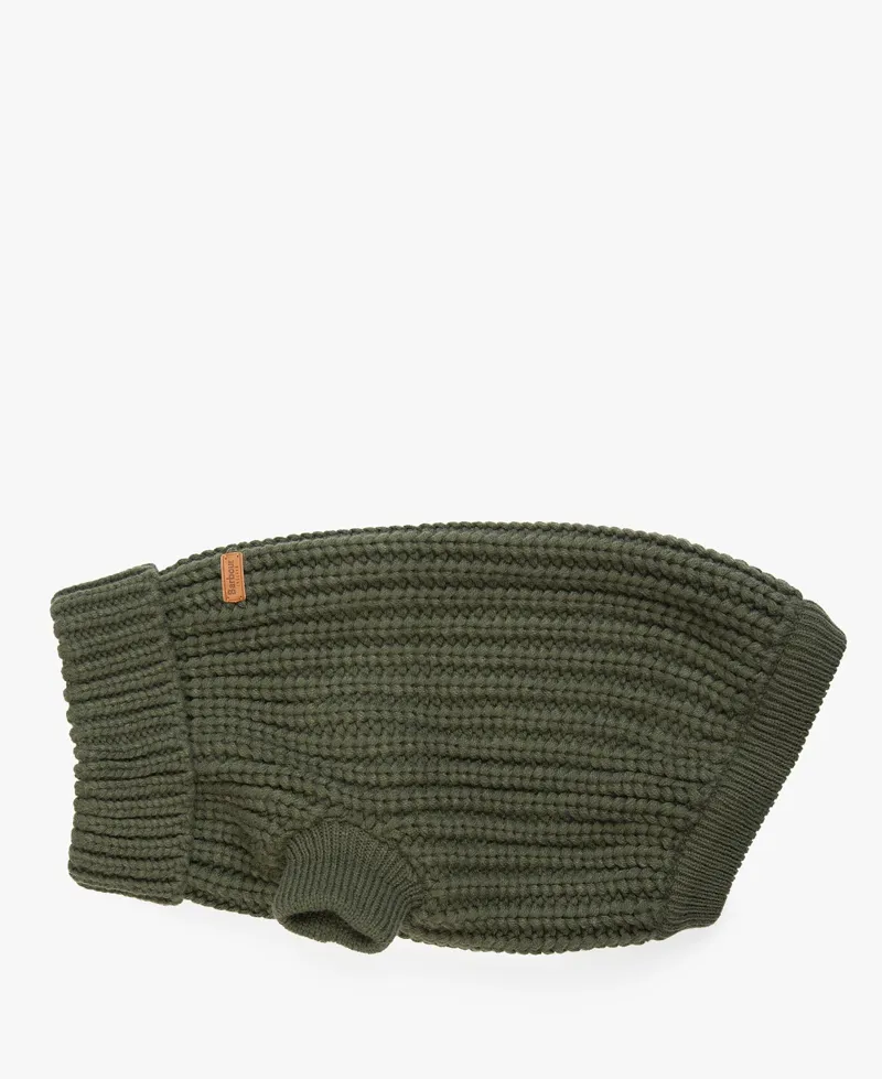 Barbour Saltburn Dog Jumper Olive-7