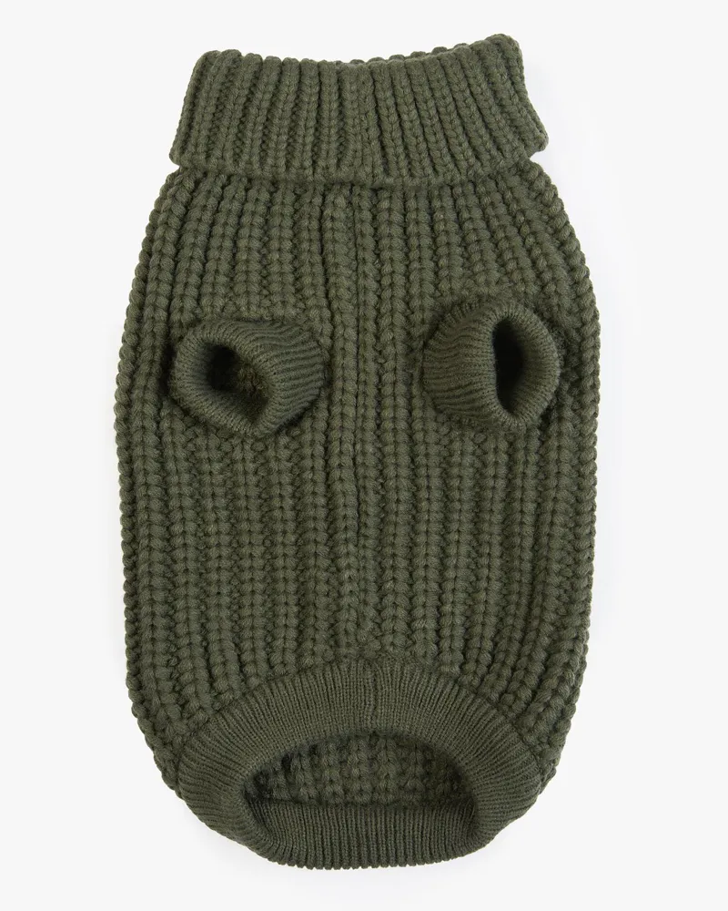 Barbour Saltburn Dog Jumper Olive-4