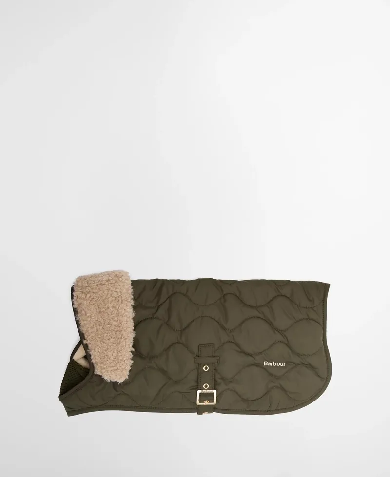 Barbour Beith Quilted Dog Coat Olive-5