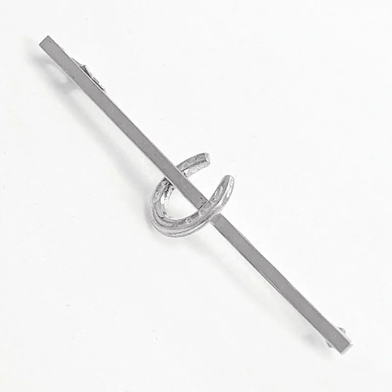 Equetech HorseShoe Stock Pin in colours Gold and Silver-1