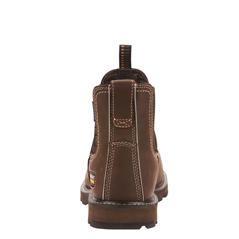 Ariat Mens Groundbreaker Waterproof Steel Toe Work Boot Dark Brown-1