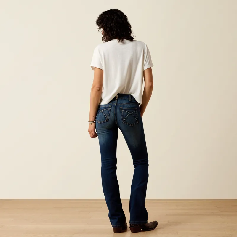 Ariat Womens REAL Perfect Rise Stretch Rosa Boot Cut Jean in Lita-1