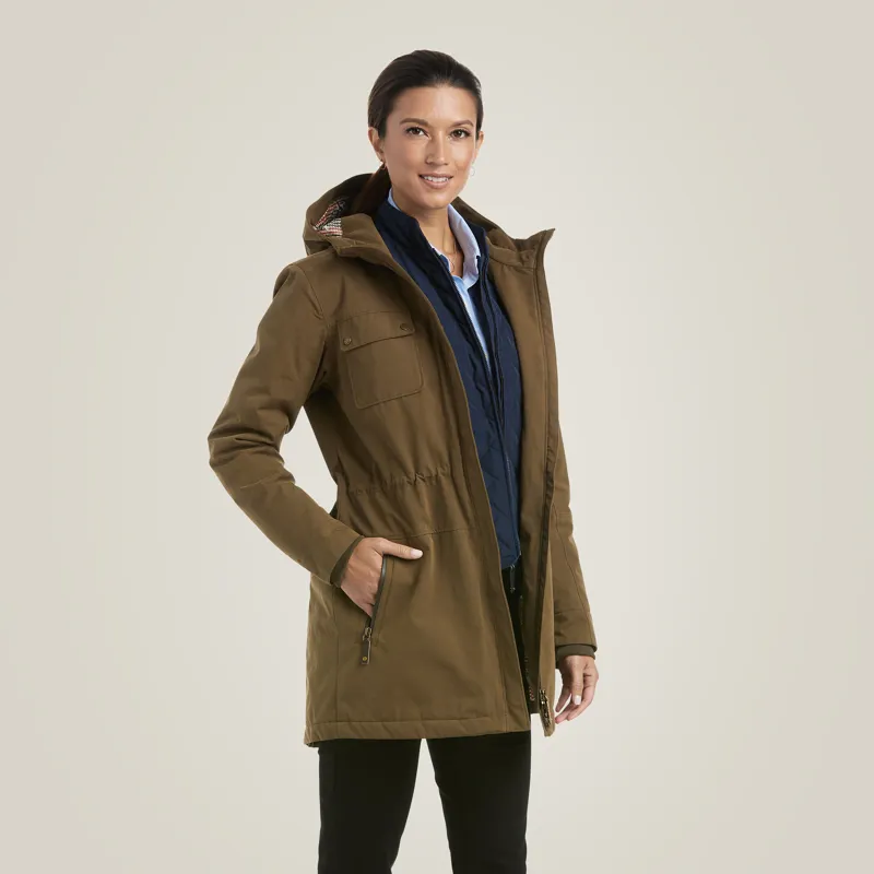 Ariat Womens Argentium Parka in Earth Brown