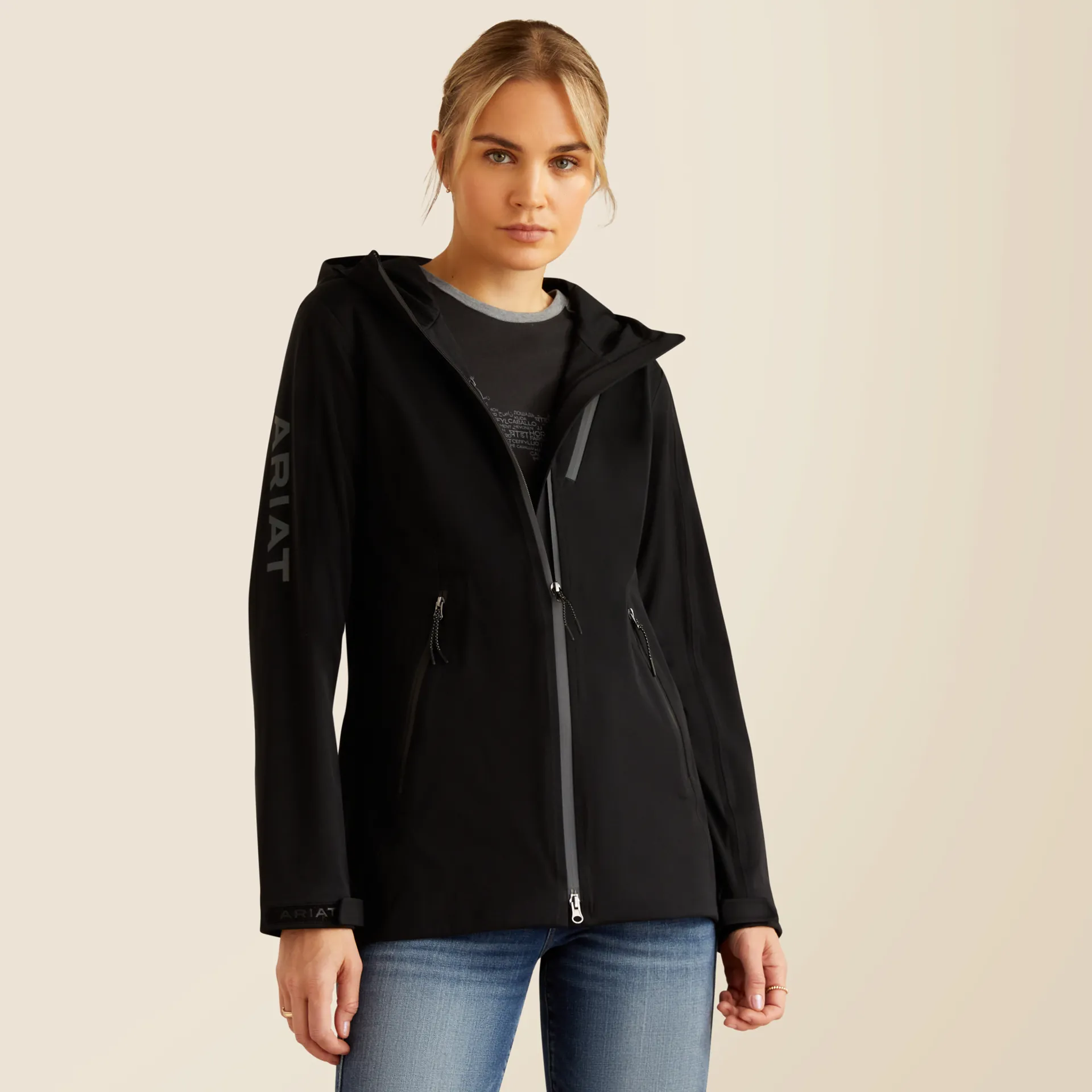 Ariat Venture Waterproof Jacket Womens In Black