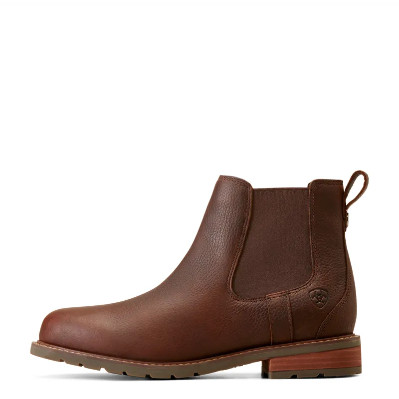 Ariat Mens Wexford Waterproof Chelsea Boot Dark Brown-1