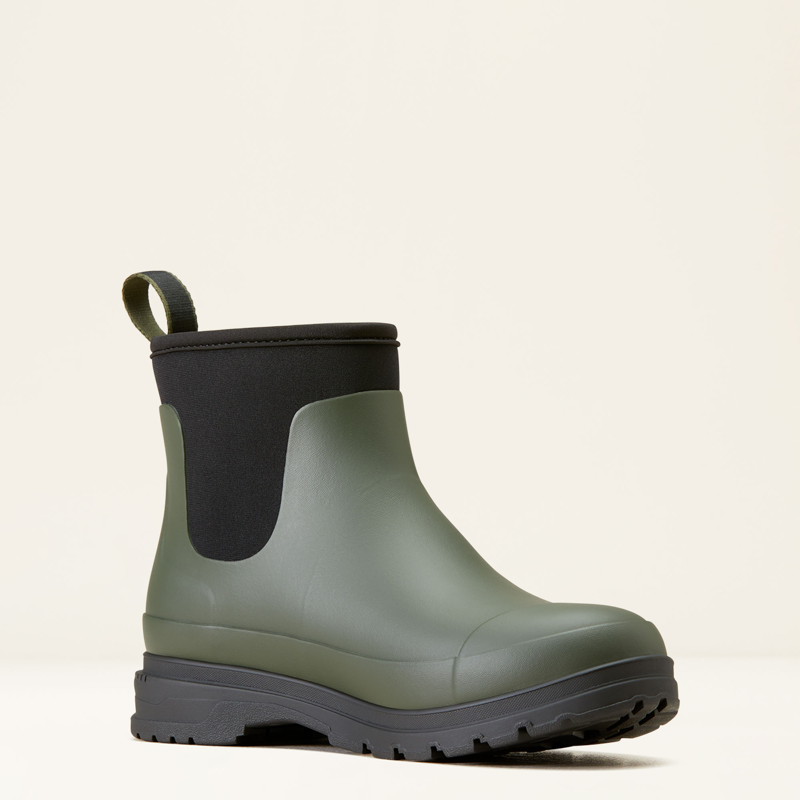 Ariat Womens Kelmarsh Shortie Rubber Boot Red/Navy Dark Olive-2