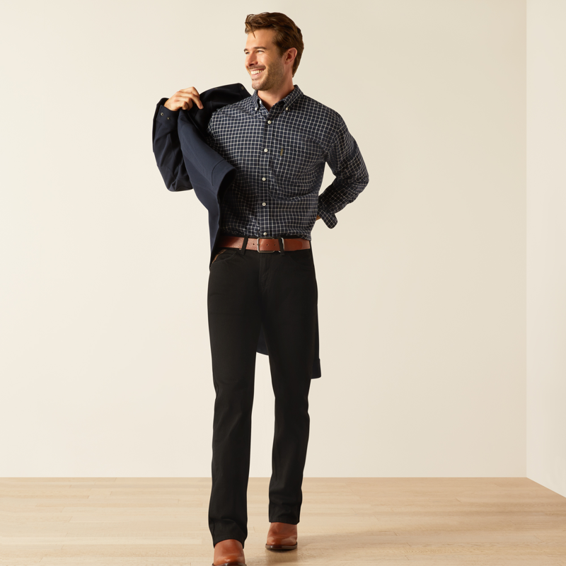 Ariat Mens Clement Long Sleeve Shirt Twilight Plaid-3