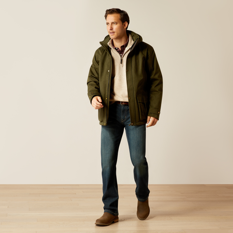 Ariat Mens Rhodium Waterproof Insulated Parka Rosin-5