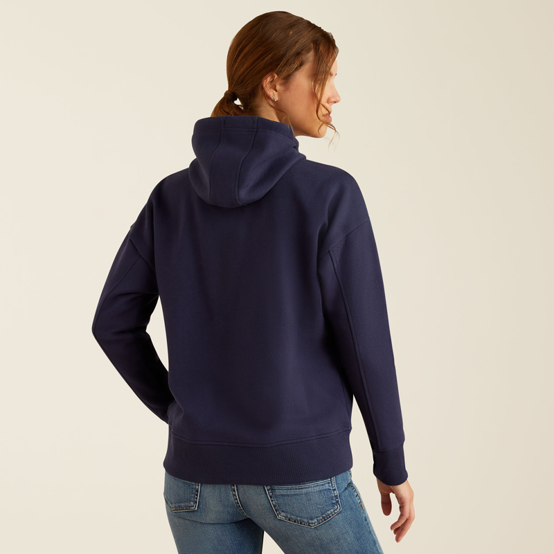 Ariat Womens Rabere Hoodie Navy Eclipse-1