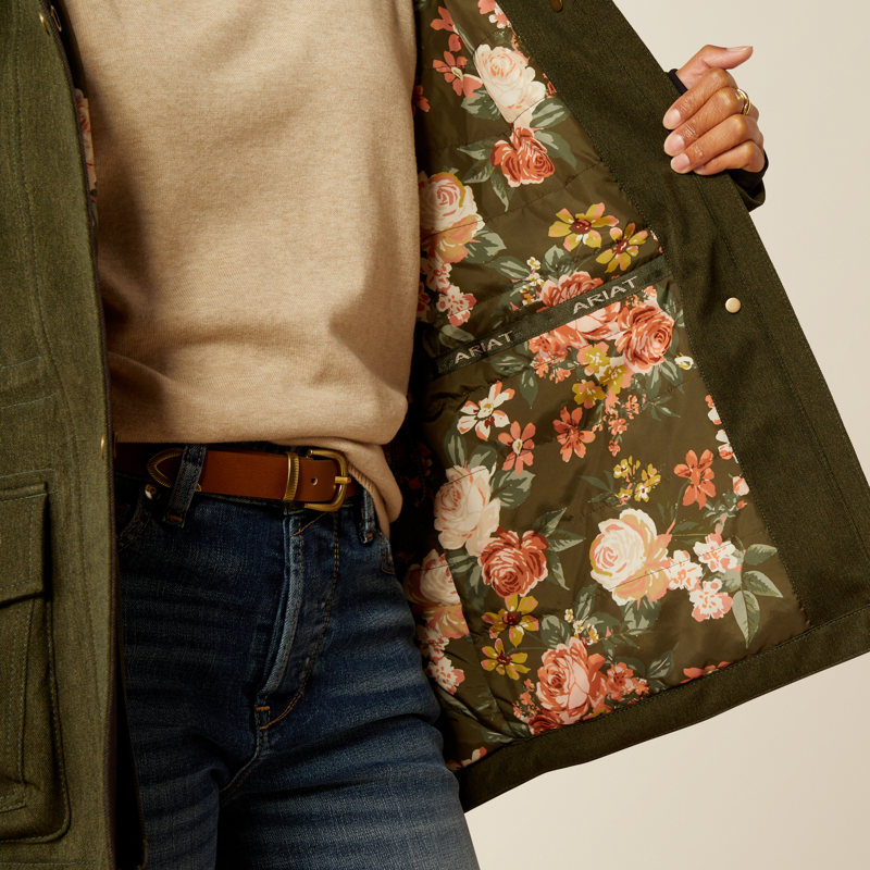 Ariat Womens Rhodium Waterproof Insulated Parka Rosin-2