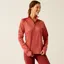 Ariat Womens Tek Team 1/2 Zip Sweatshirt Dusty Cedar Heather