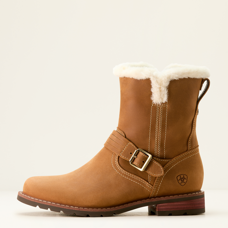 Ariat Womens Savannah Sherpa Waterproof Boot Caramel Tan-3