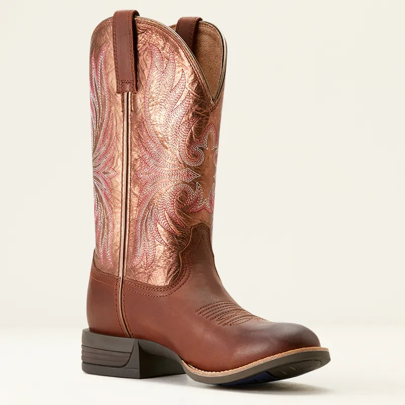 Ariat Womens Ranahan Western Boot Sienna Saddle/Rusty Red-1