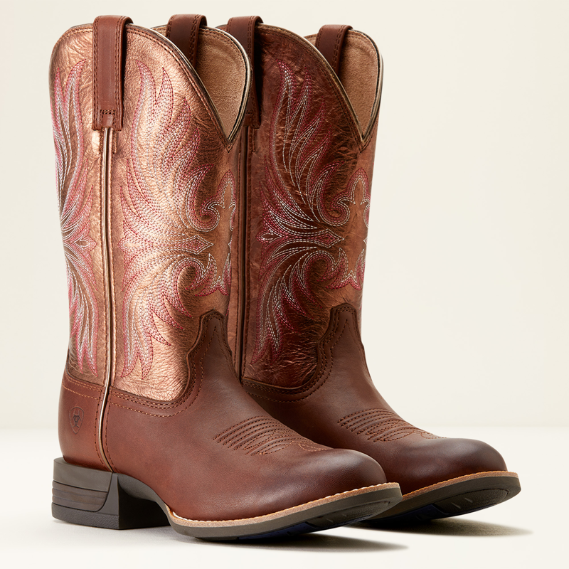 Ariat Womens Ranahan Western Boot Sienna Saddle/Rusty Red-3