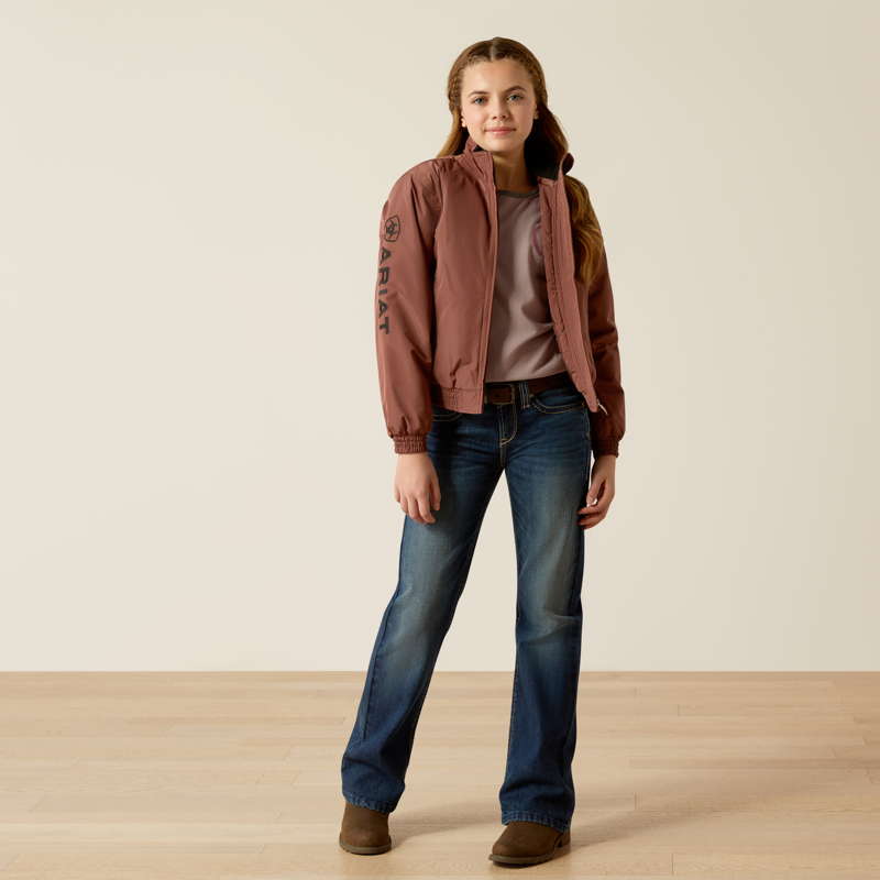 Ariat Youth Insulated Stable Jacket Marron-4