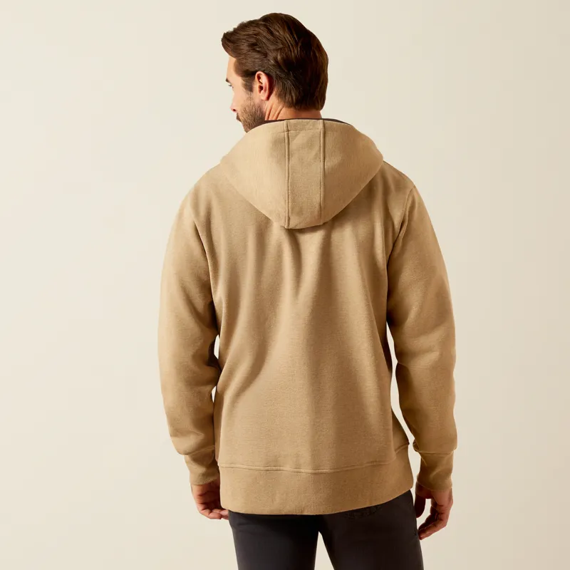 Ariat Mens Rabere 2.0 Hoodie Tigers Eye Heather-1